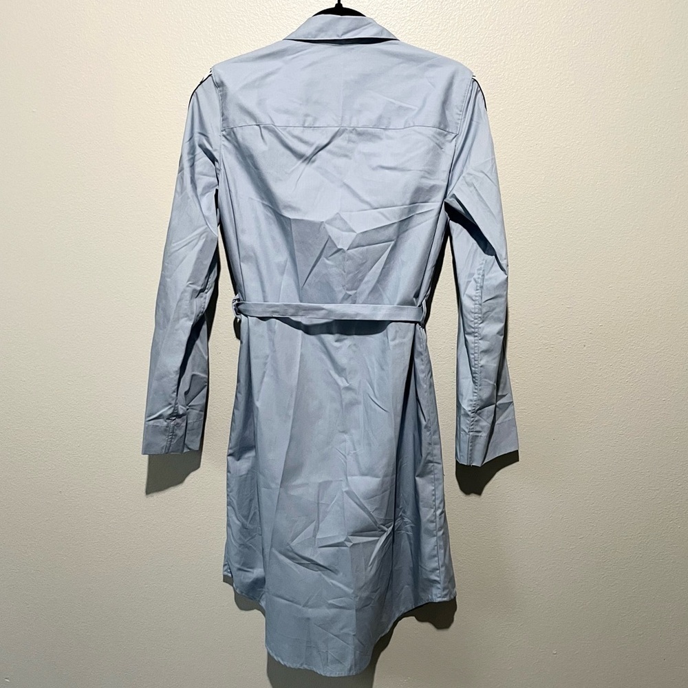 CALVIN KLEIN- Light Blue Button Down Long Sleeve Dress Size S - Picture 2 of 4